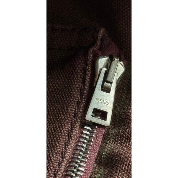 Authentic‎ Vintage Hermes Canvas Herline PM Small Tote - Picture 9 of 16